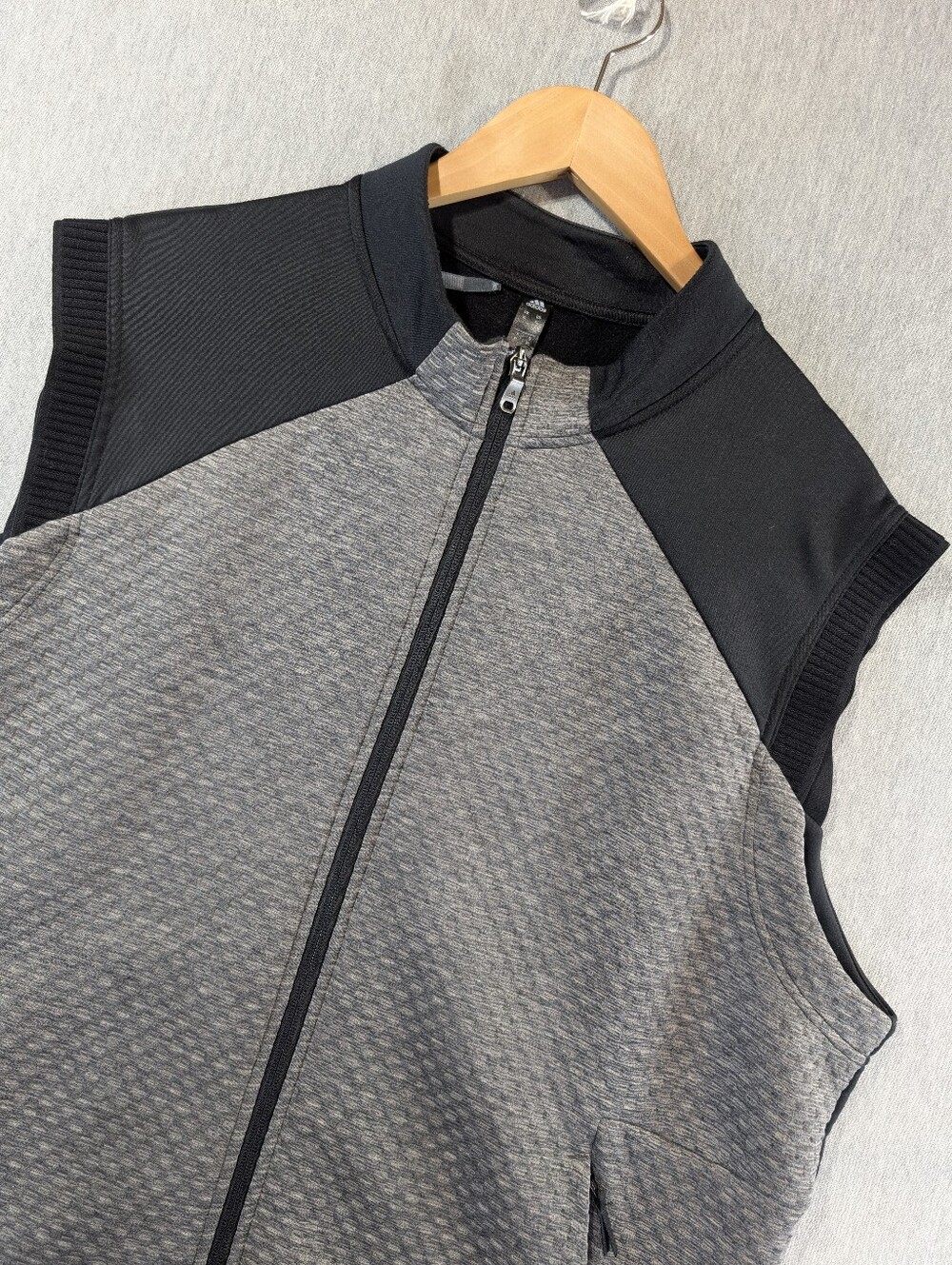 Adidas Cold.Rdy Golf Full Zip Vest Men's XL Grey Black Jacket